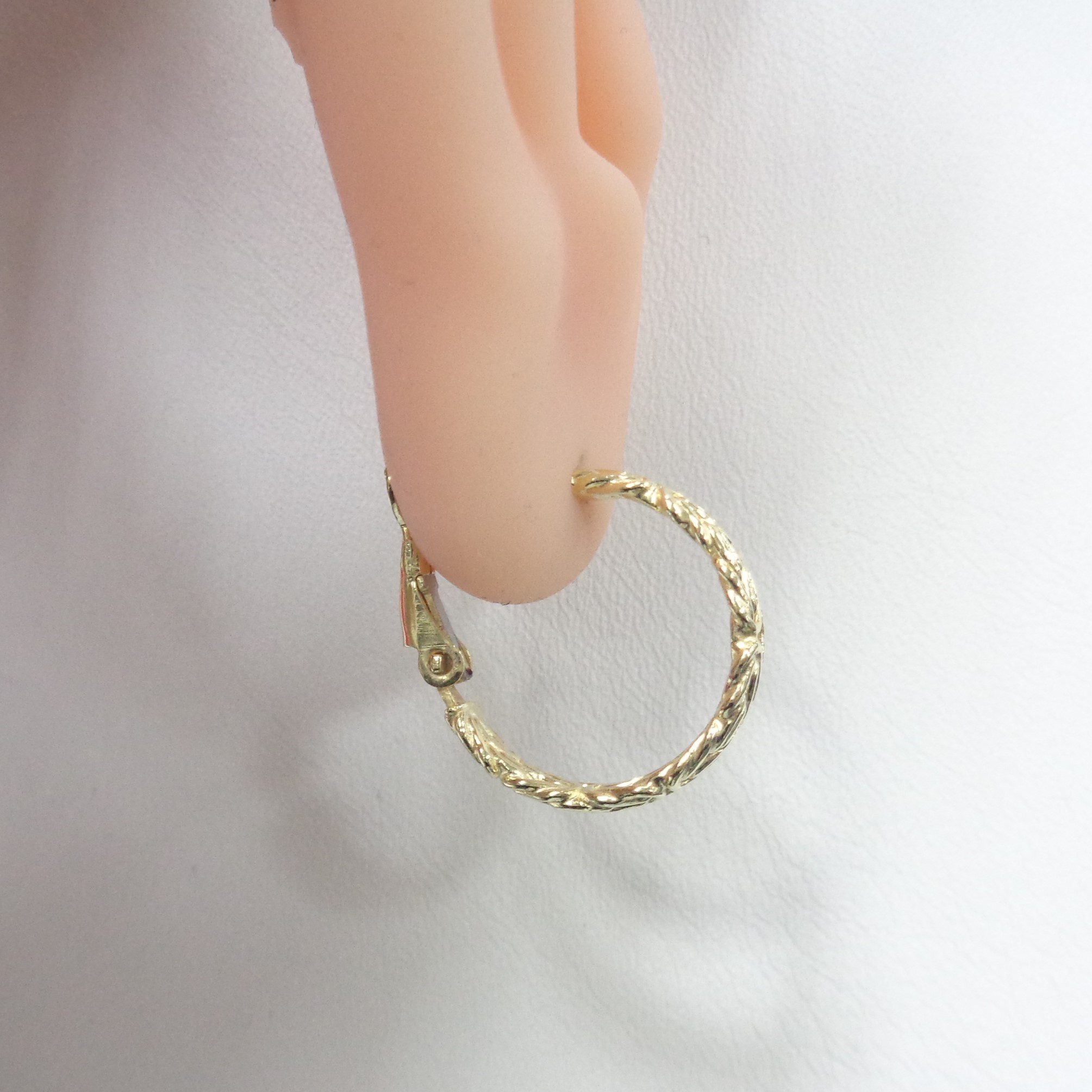 Серебряные серьги-конго